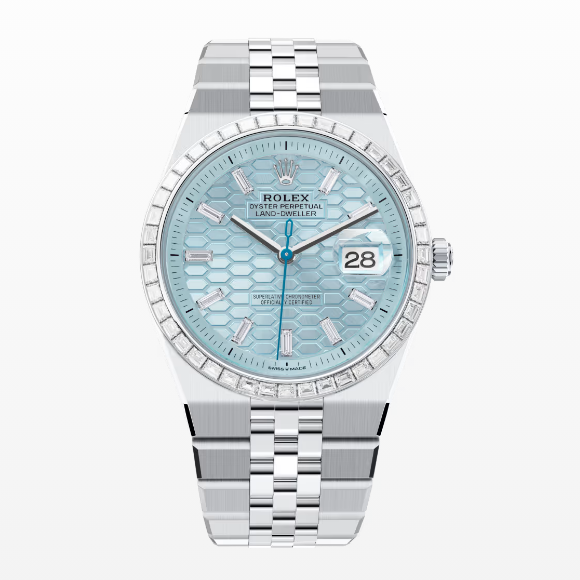 Rolex Land-Dweller 36 platinum and diamonds