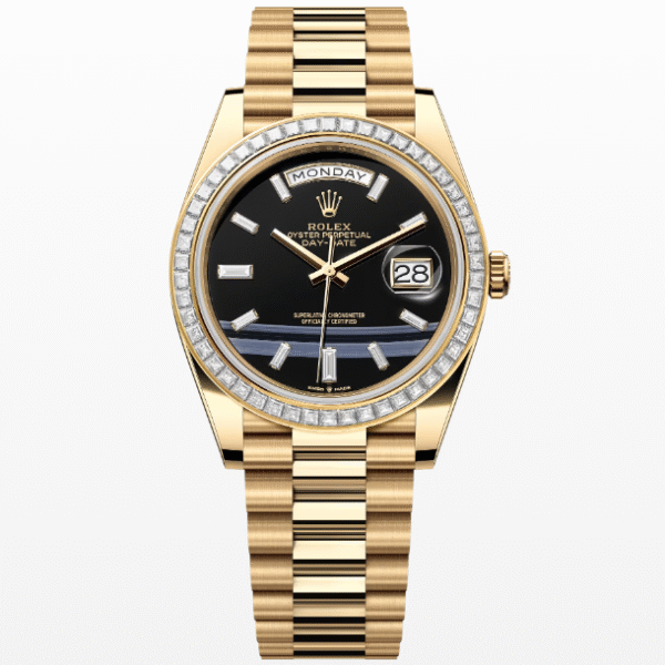 Rolex Day-Date 40 yellow gold and diamonds