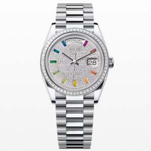 Rolex Day-Date 36 platinum and diamonds