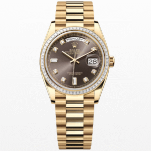 Rolex Day-Date 36 yellow gold and diamonds