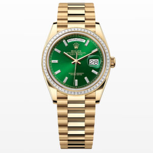 Rolex Day-Date 36 Oyster 36 mm yellow gold and diamonds 128398TBR