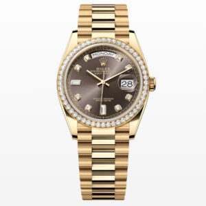 Rolex Day-Date 36 Oyster 36 mm yellow gold and diamonds 128348RBR