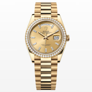 Rolex Day-Date 36 Oyster 36-mm yellow gold and diamonds 128348RBR