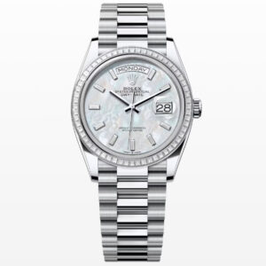 Rolex Day-Date 36 Oyster 36-mm platinum and diamonds